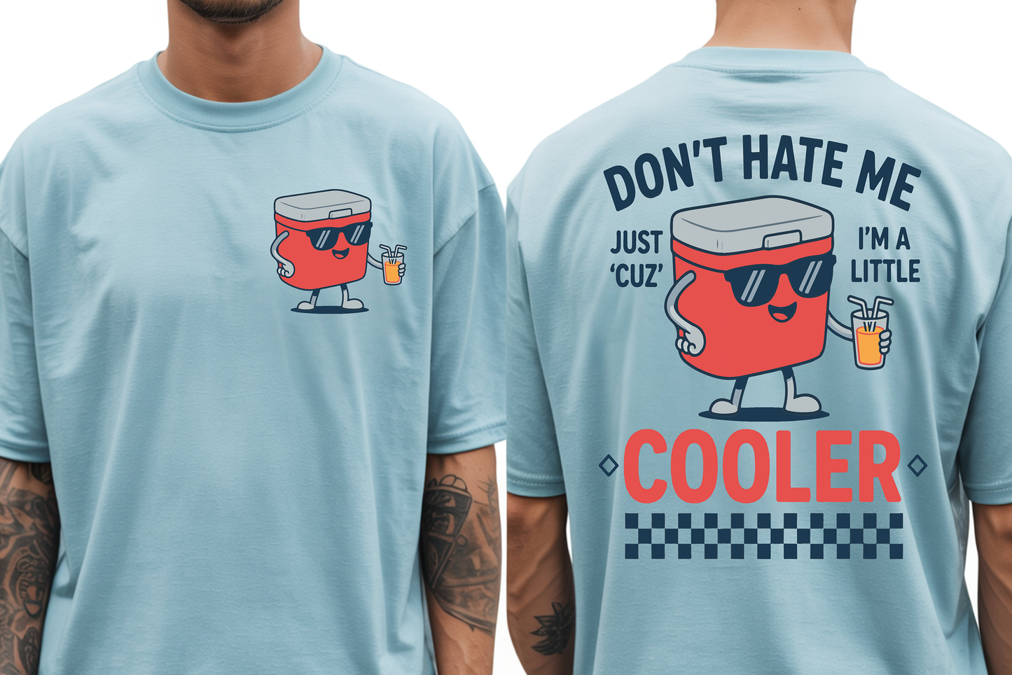 Don't Hate Me W Pocket - Full Color - DTF Transfer - 2-5  Business Days