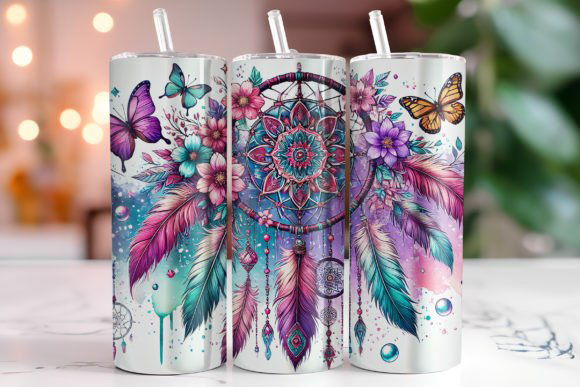 Dreams and Butterflies - 20oz TUMBLER WRAP