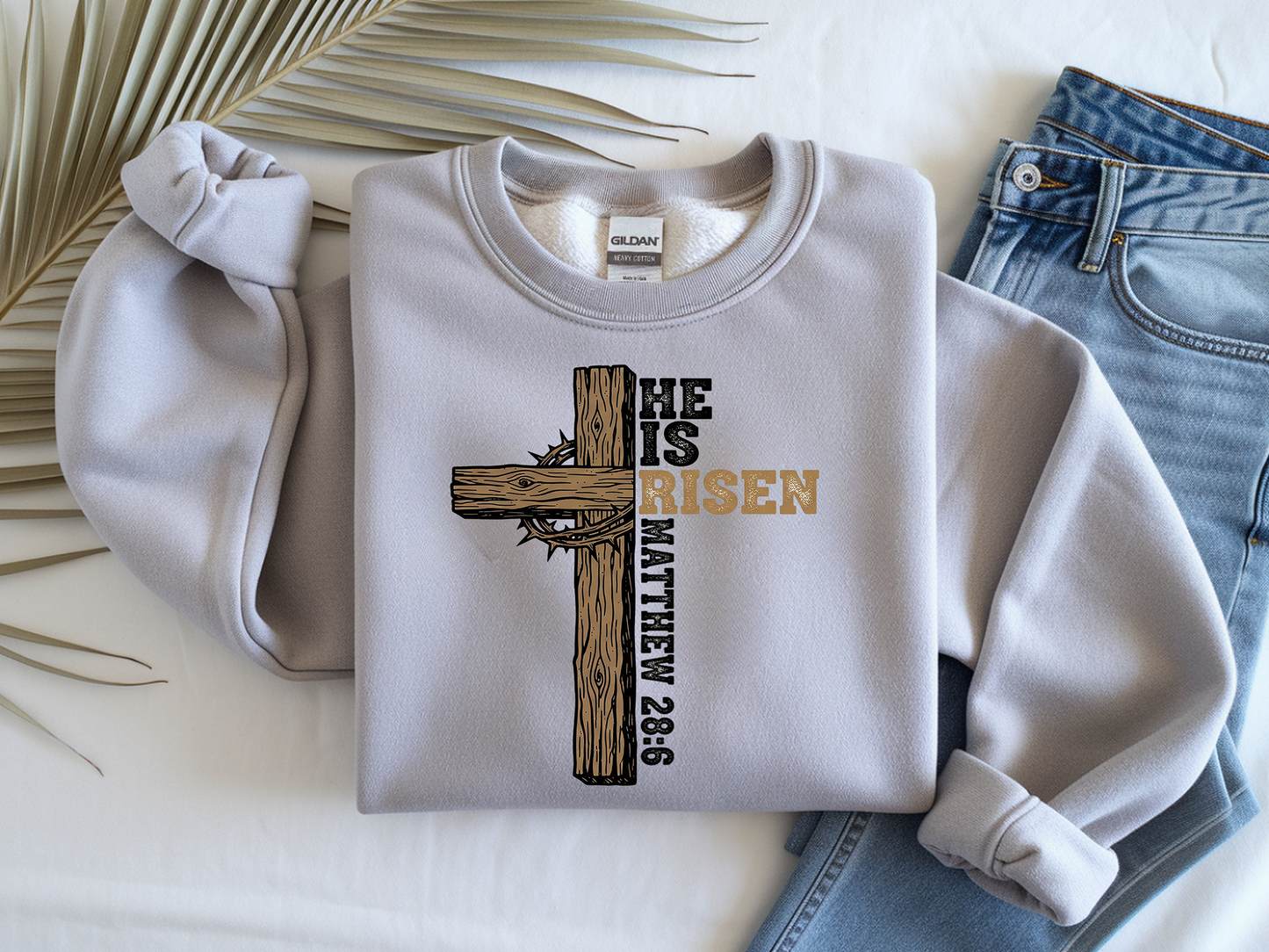 Easter Cross Christian-Full Color-DTF Transfer-2-5 Business Days