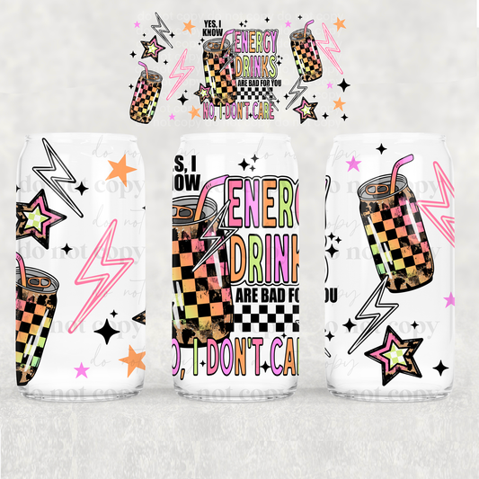 Energy Drink- 16 oz UVDTF Wrap