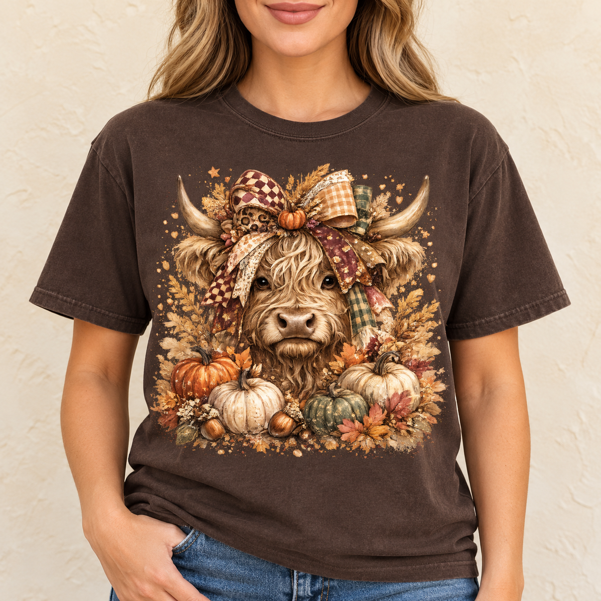 Fall Highland Cow- Full Color DTF TRANSFER
