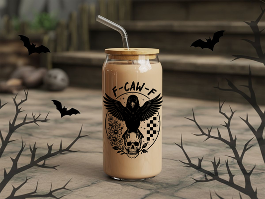 F Caww F Sticker- 16 oz UVDTF Sticker -RTS