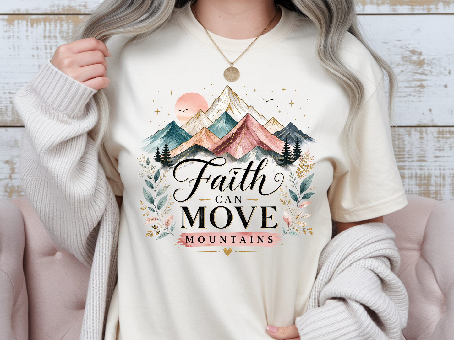 Faith Can Move Mountains - DTF Transfer - WHOLESALE