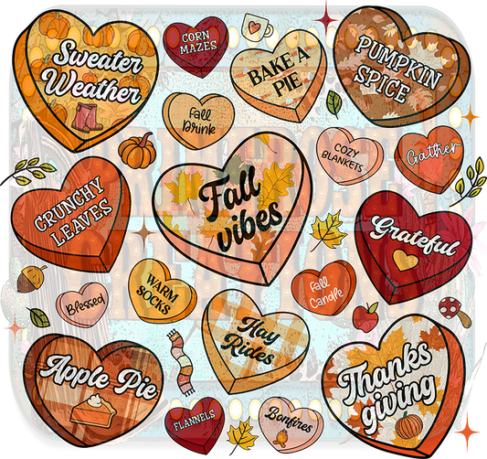 Fall Candy Hearts