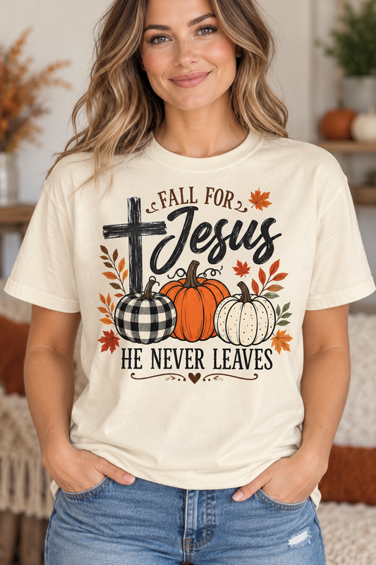 Fall for Jesus - DTF Transfer - 2 to 5 business days