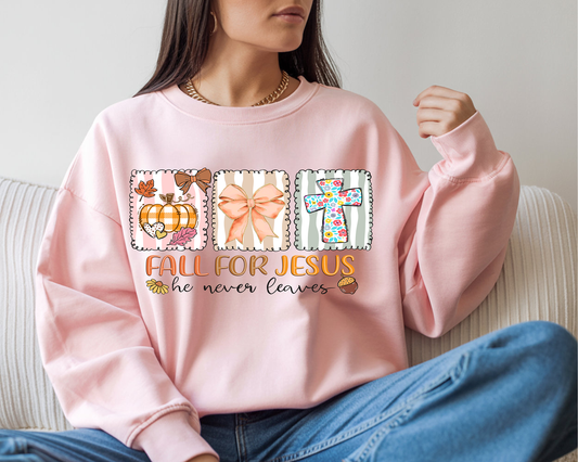 Fall Jesus-Full Color -DTF TRANSFER