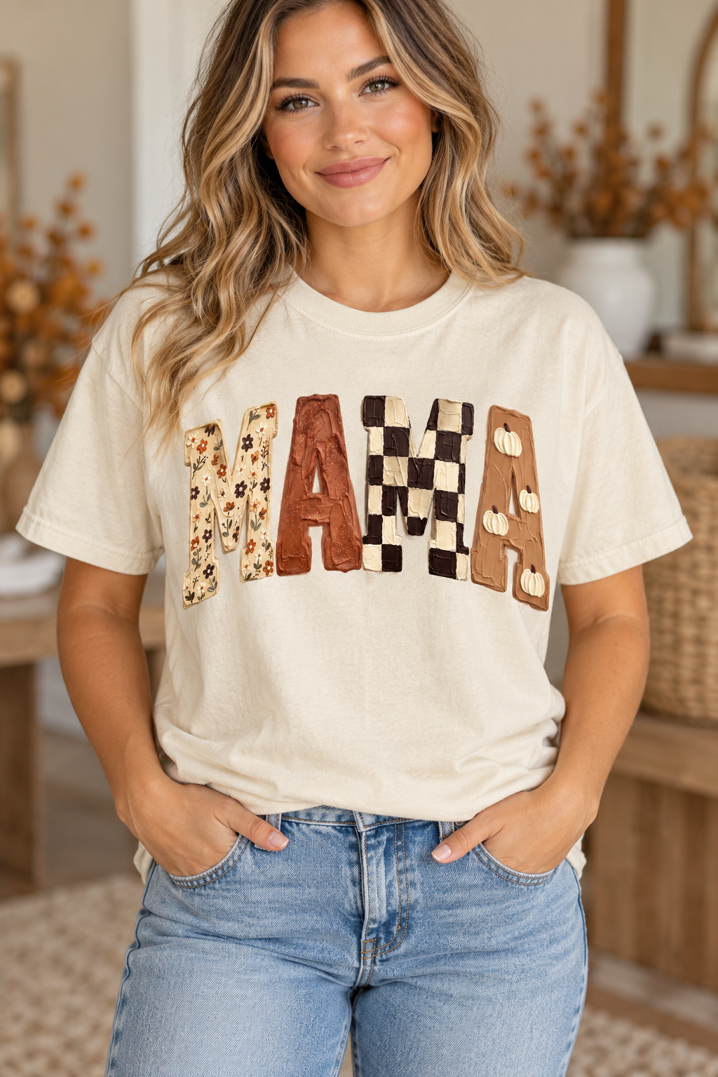 Fall Painted Mama - DTF Transfer - 2 to 5 business days