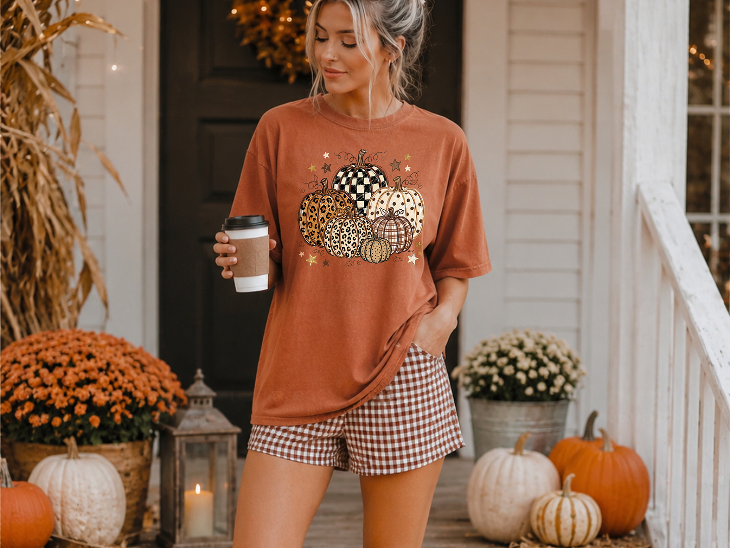 Fall Pumpkins - Full Color DTF Transfer - Grab It Tuesday