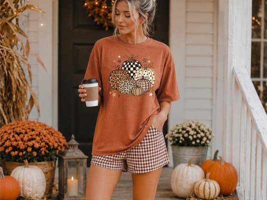 Fall Pumpkins - Full Color DTF Transfer - Flash Grab Friday
