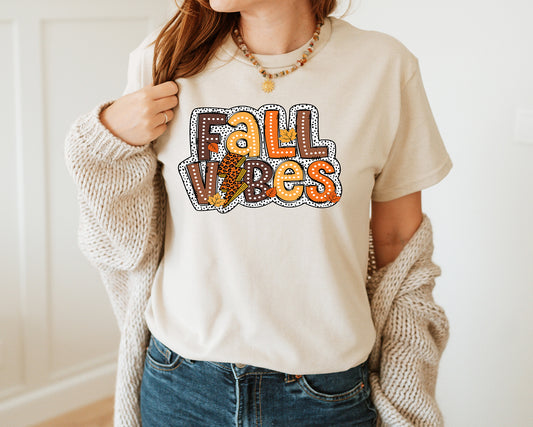 Fall Vibes Dalmation-Full Color -DTF TRANSFER