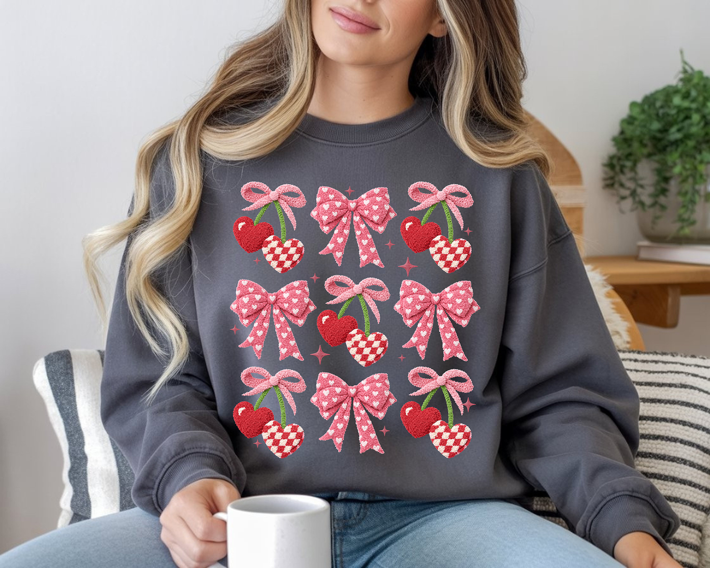 Faux Cherry Coquette Collage-Full Color DTF Transfer - Friday New Releases