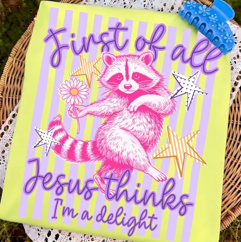 First of All - Full Color - DTF Transfer - Thrifty Thursday