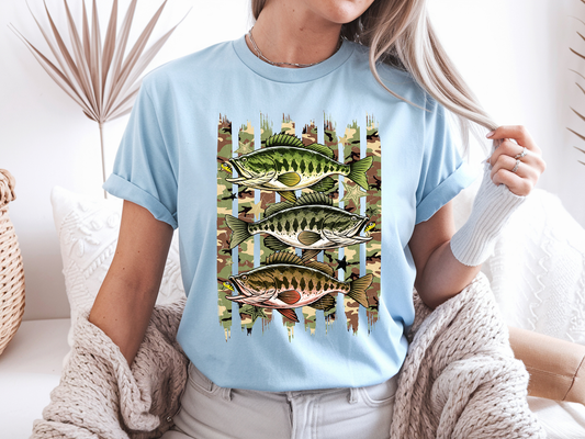 Fish & Camo - Full Color - DTF Transfer - 2-5 Business Days