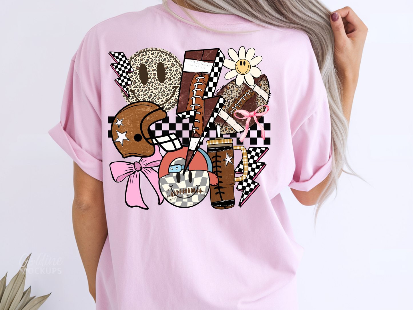Football Groovy w/ Pocket - DTF TRANSFER - WHOLESALE