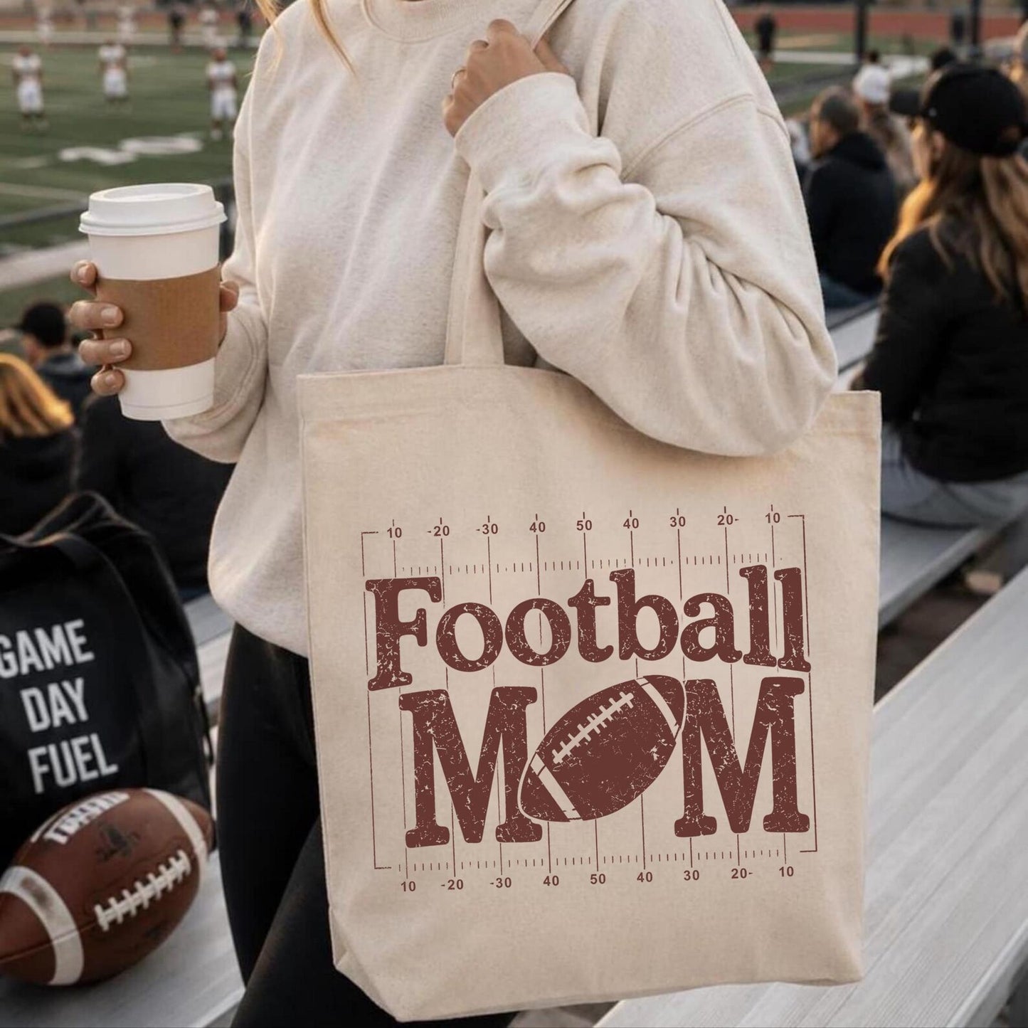 Football Field Mom - Brown - DTF Transfer - Thrifty Thursday