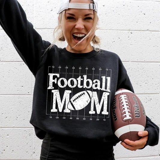 Football Field Mom - White - DTF Transfer - 2-5 Business Days