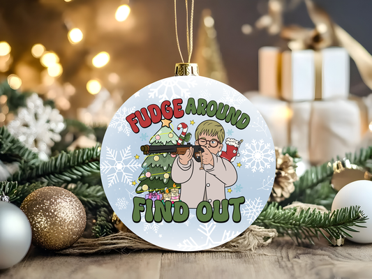 Fudge Around - 3x3 - UV Ornament Sticker - Friday New Releases