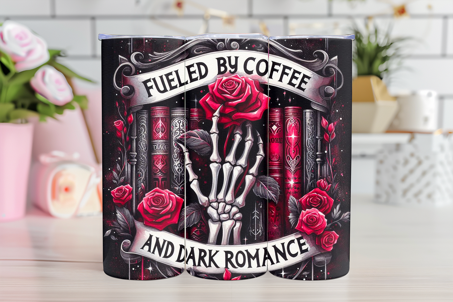 Fueled By Coffee and Dark Romance - 20oz TUMBLER WRAP - PRE ORDER