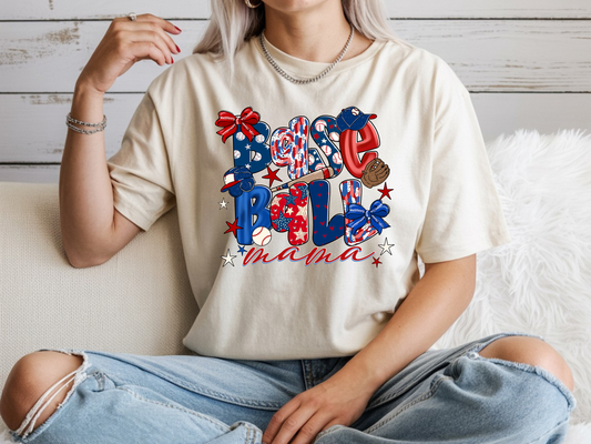 Game Day Baseball Mama- Full Color-DTF Transfer-2-5 Business Days