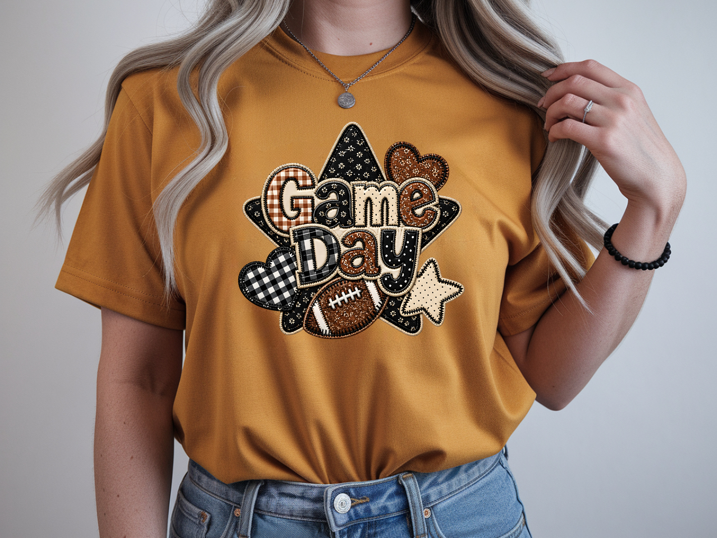 Game Day Patchwork - DTF TRANSFER - WHOLESALE