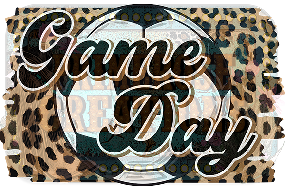 Game Day soccer leopard