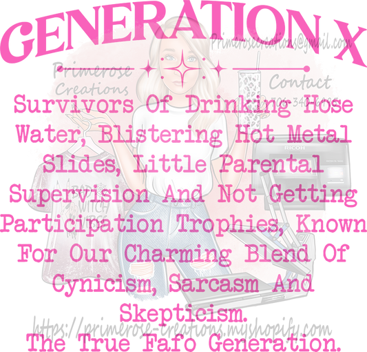 Generation X Pink With Pocket