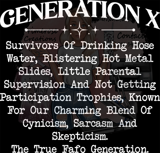 Generation X White With Pocket