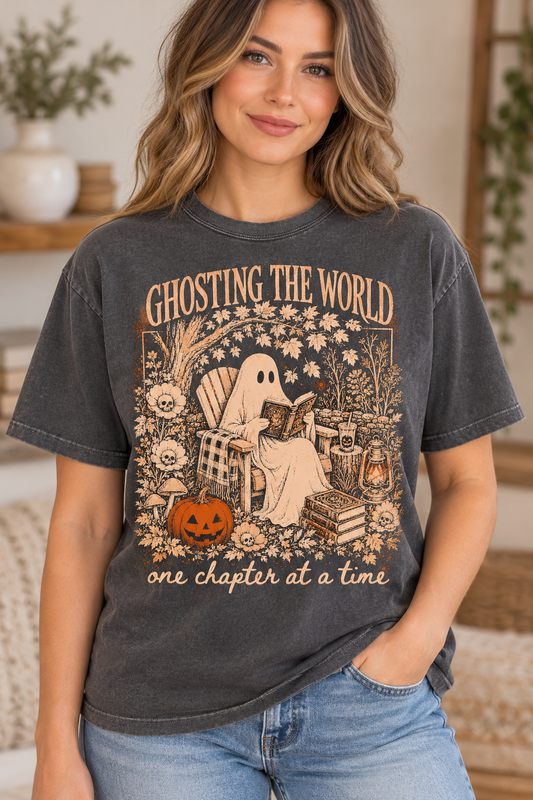 Ghosting the World - DTF Transfer - 2 to 5 business days