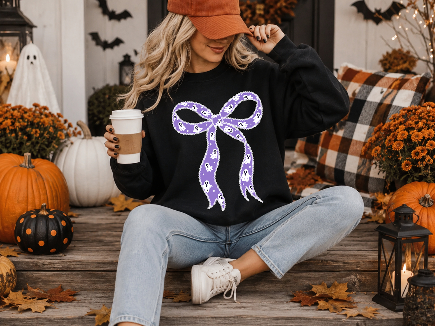 Ghosty Coquette Bow - DTF Transfer - Flash Grab Friday
