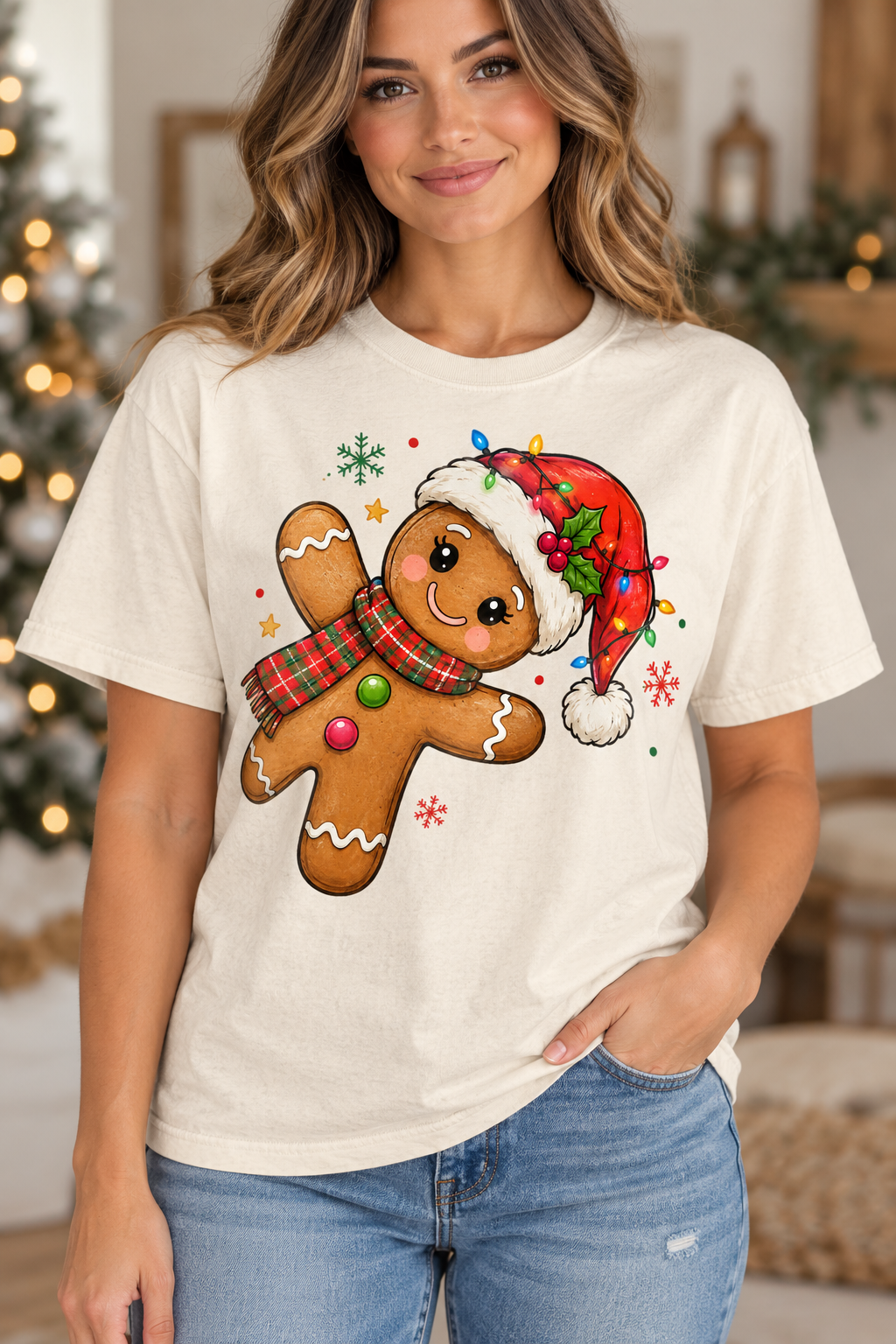 Funny Gingerbread Girl - DTF Transfer - 2 to 5 business days