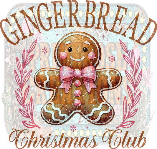 Gingerbread Christmas Club retro