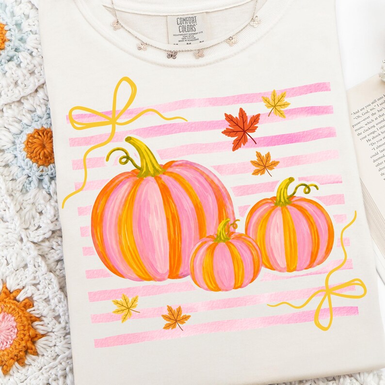 Girly Pumpkins - Full Color - DTF Transfer - Flash Grab Friday