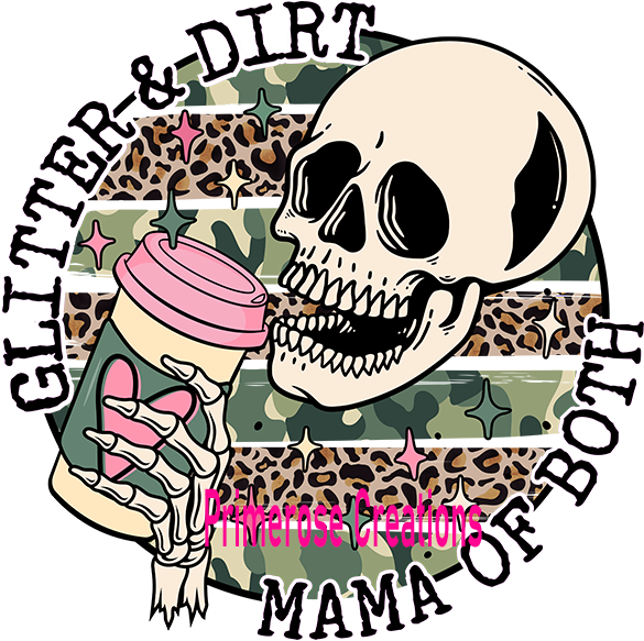 Glitter and Dirt Skelly DTF