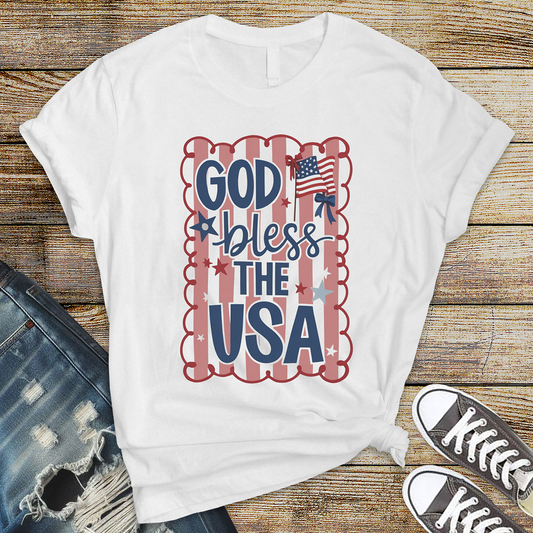 God Bless the USA- DTF TRANSFER
