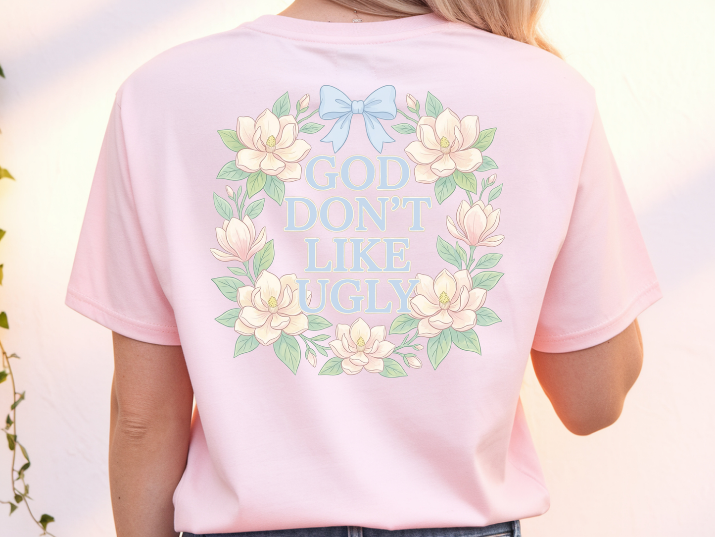 God Don't Like Ugly w/ Pocket - DTF TRANSFER - WHOLESALE