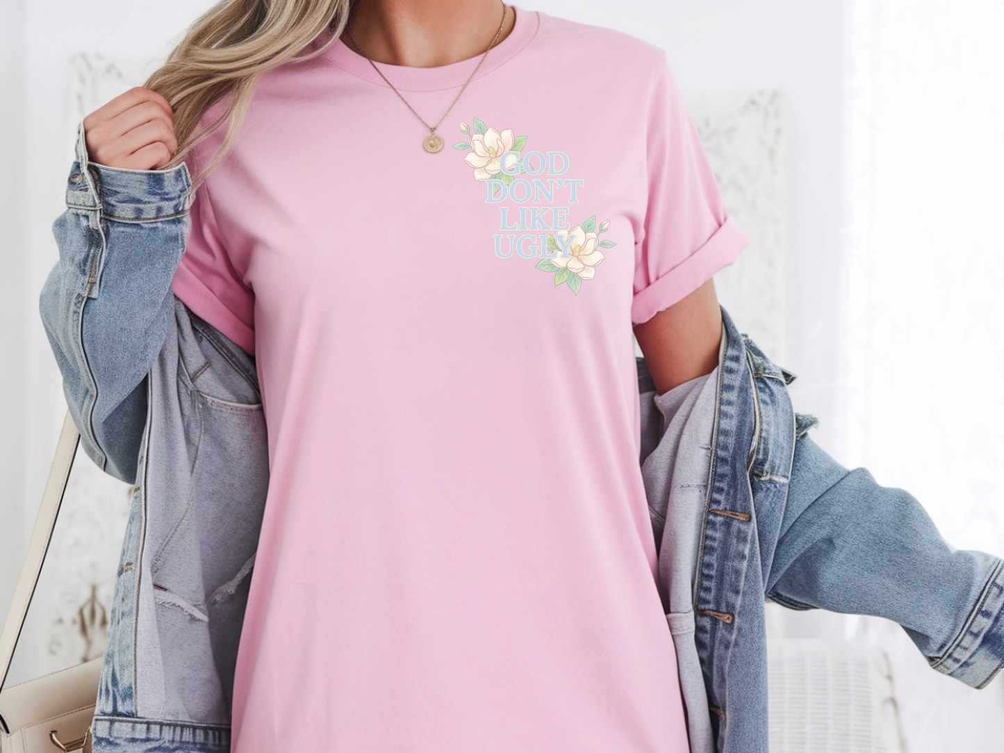 God Don't Like Ugly w/ Pocket - DTF TRANSFER - WHOLESALE