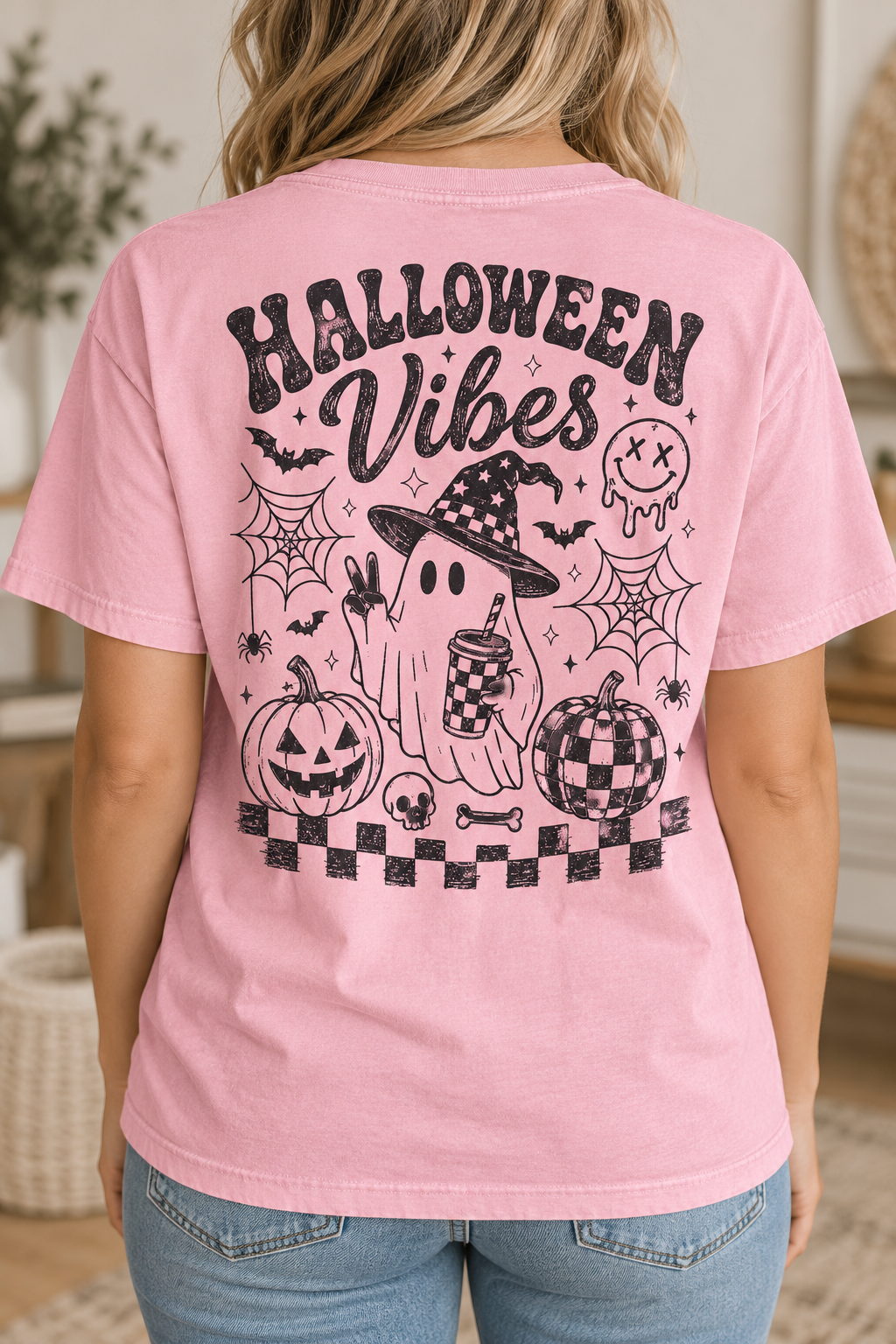 Halloween Vibes w/ Pocket - DTF Transfer - 2 to 5 business days