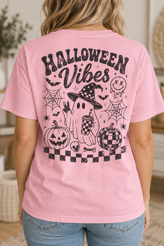 Halloween Vibes w/ Pocket - DTF Transfer - 2 to 5 business days