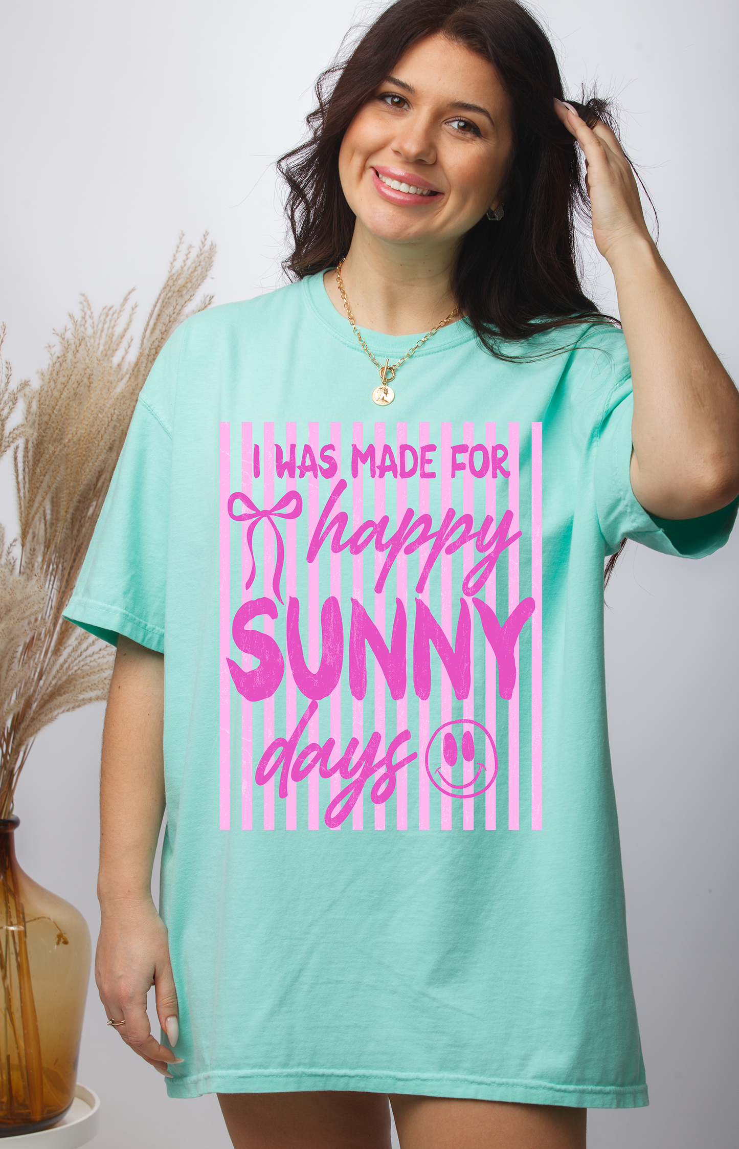 Happy Days Pink - Full Color - DTF Transfer - 2-5 Business Days