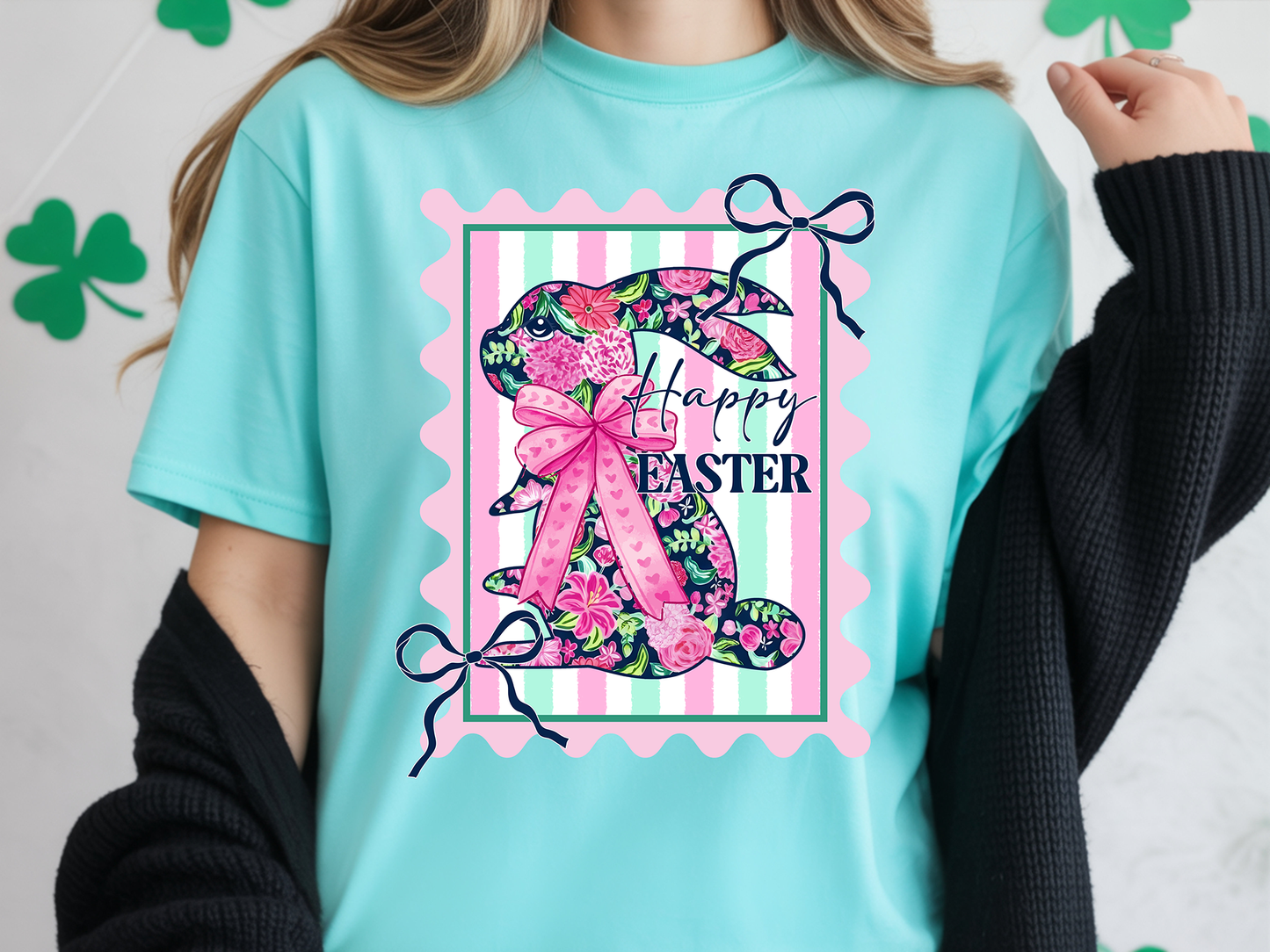 Happy Easter Stamp - DTF Transfer - Friday New Releases
