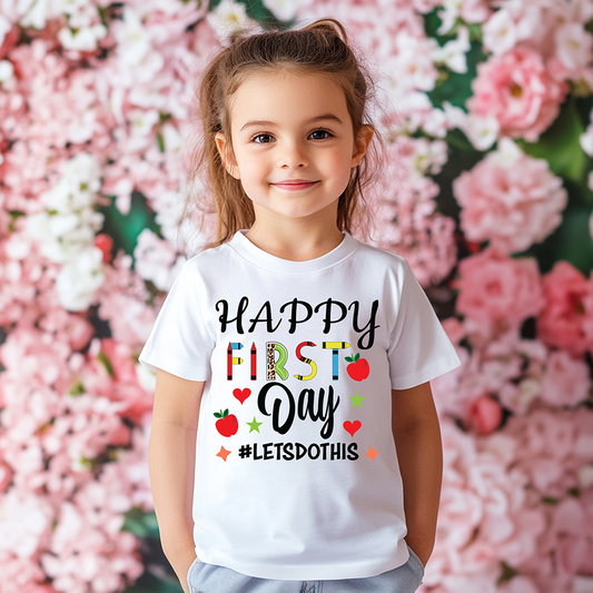 Happy First Day-Youth- DTF Transfer