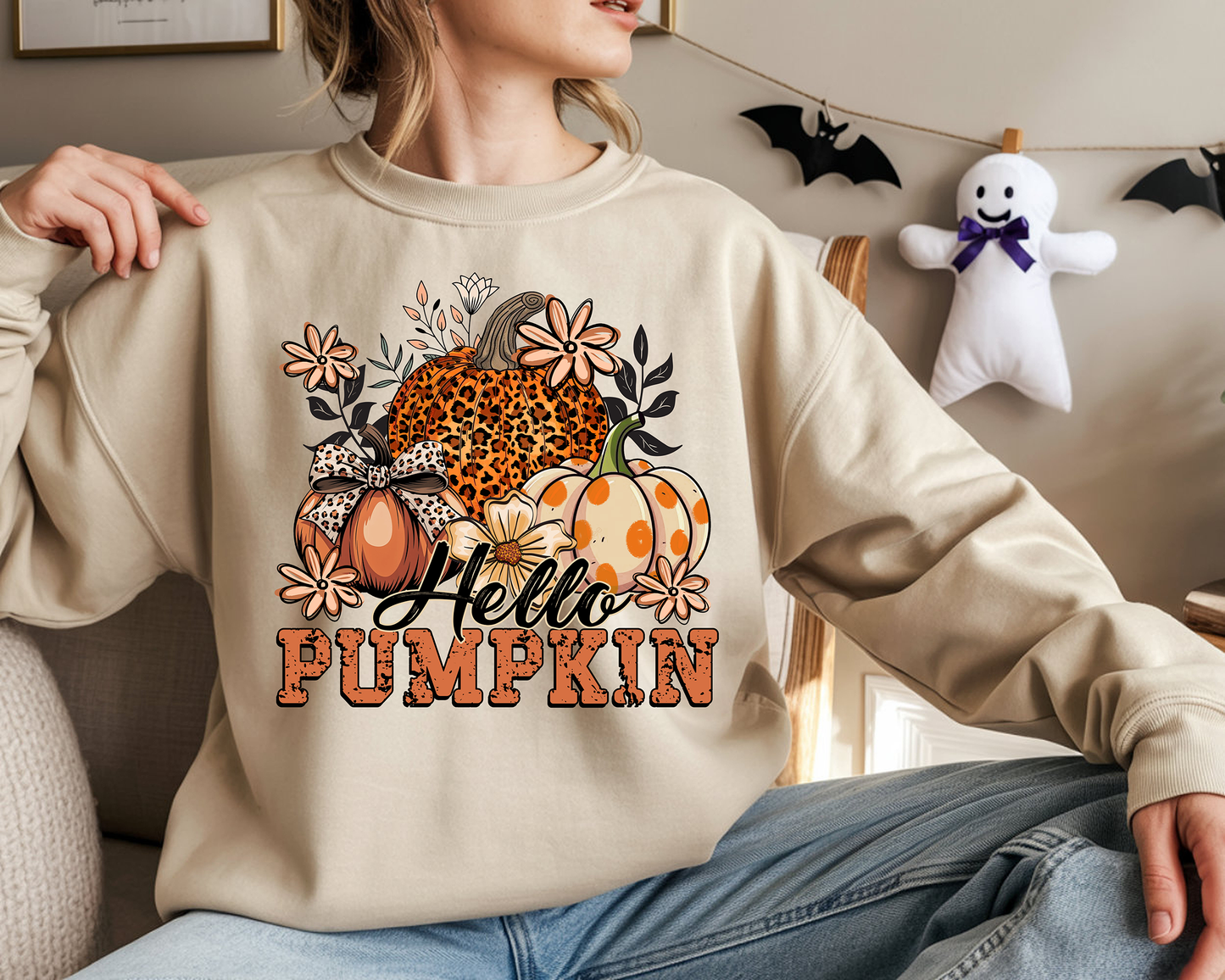 Hello Pumpkin-Full Color -DTF TRANSFER