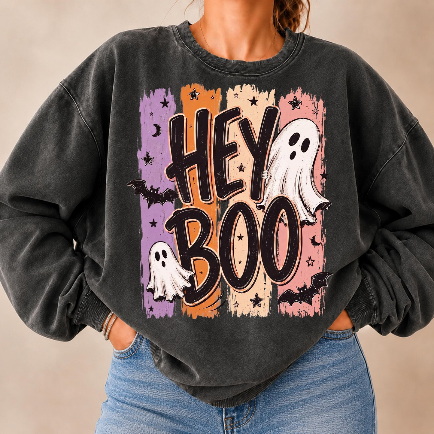 Hey Boo - DTF Transfer - Flash Grab Friday