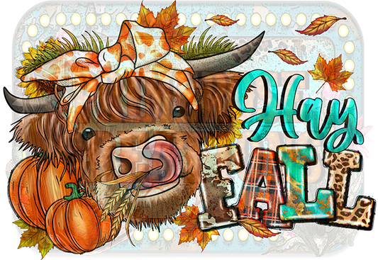 Hey Fall Highland Cow