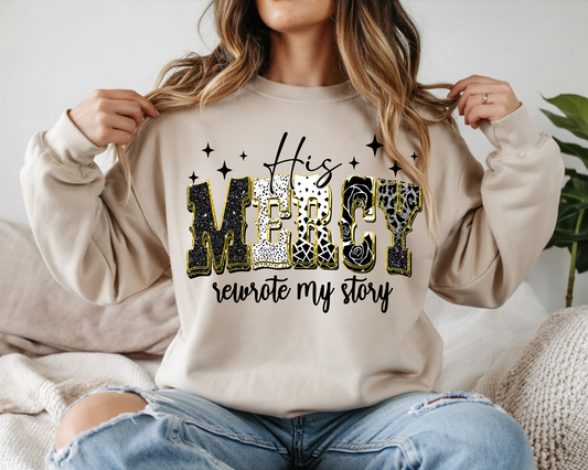 His Mercy-Full Color DTF Transfer- 2-5 Business Days