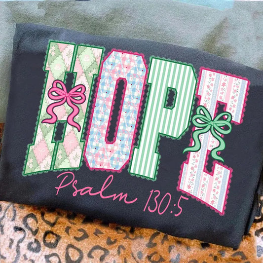 Preppy Spring Hope - Full Color - DTF Transfer - 2-5 Business Days