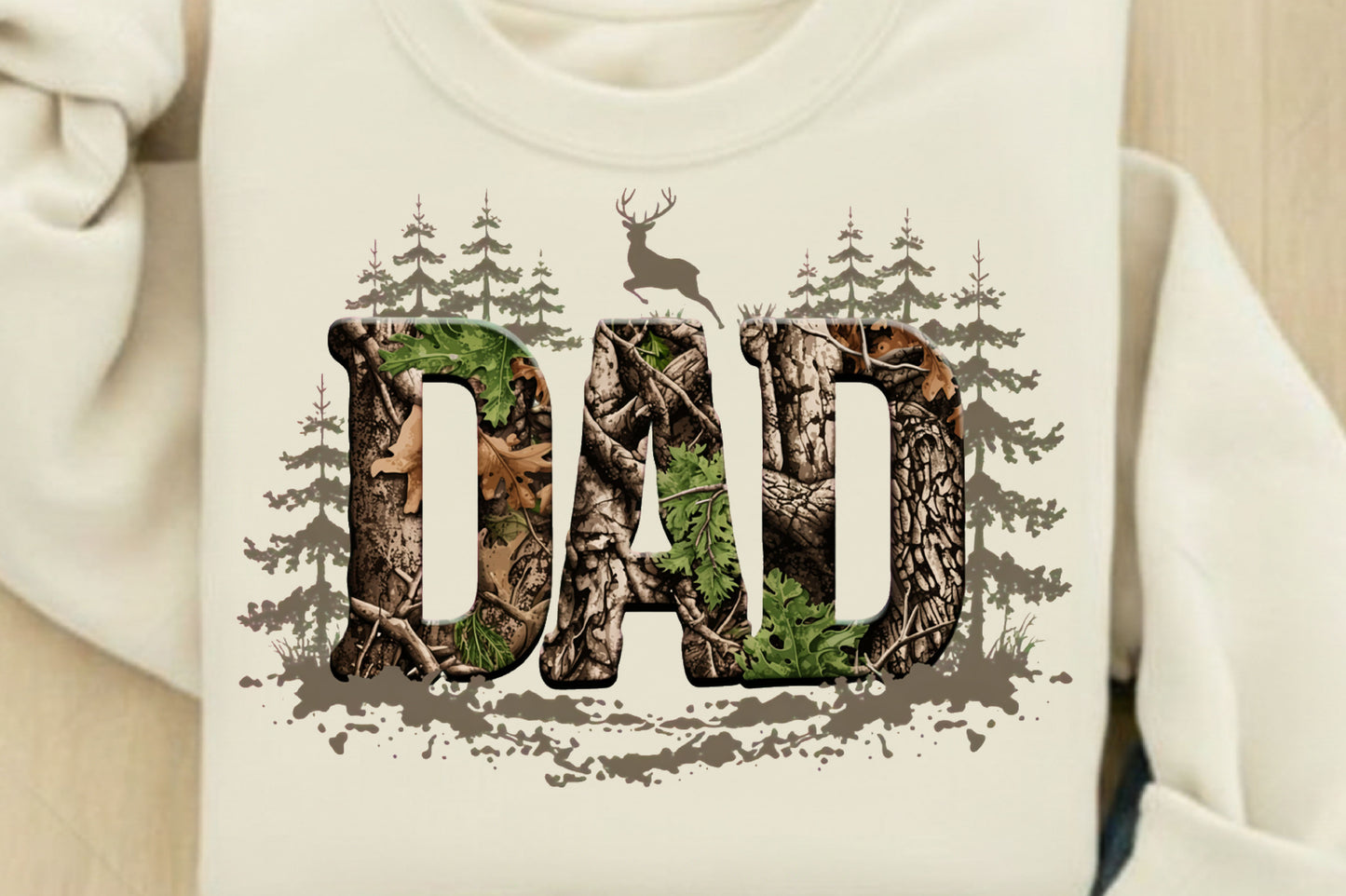 Hunting Dad - Full Color - DTF Transfer - Flash Grab Friday