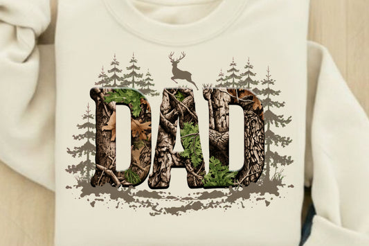 Hunting Dad - Full Color - DTF Transfer - Flash Grab Friday