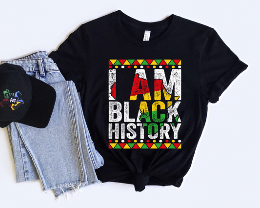 I Am Black History-Full Color -DTF Transfer-WHOLESALE