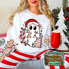 Christmas Peppermint Ghosty w/sleeves